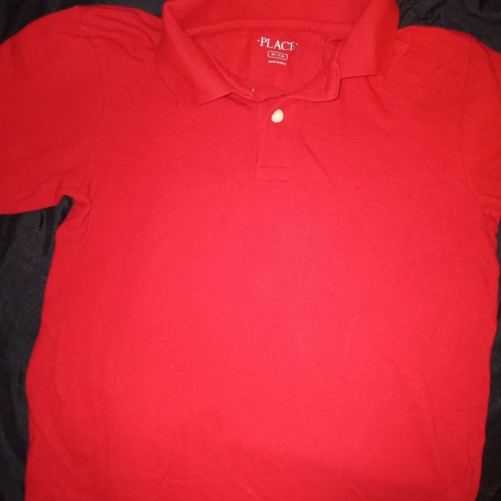 Boys polo pull over shirt
